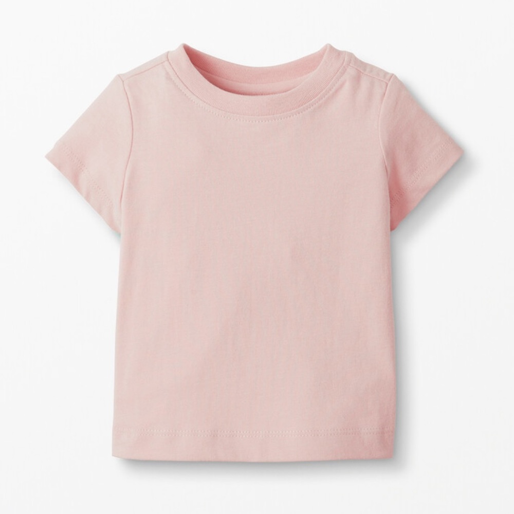 Brand New! HANNA ANDERSSON Baby Sueded Jersey Tee Short Sleeve T-Shirt Rose Pink